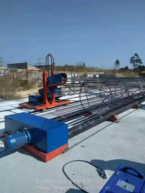 供应腾宇牌桥梁建筑用钢筋笼成型机价 中型2米钢筋笼绕筋机图